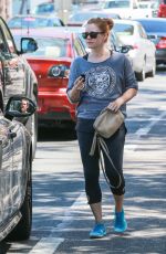 AMY ADAMS at Earth Bar in West Hollywood 04/22/2016