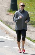 AMY ADAMS Out Jogging in New York 04/26/2016