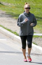 AMY ADAMS Out Jogging in New York 04/26/2016