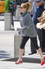 AMY ADAMS Out Jogging in New York 04/26/2016