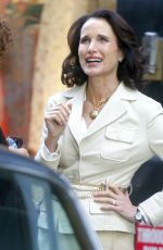 ANDIE MACDOWELL on the Set of 