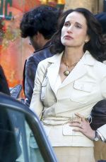 ANDIE MACDOWELL on the Set of 