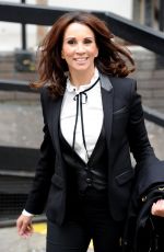 ANDREA MCLEAN Leaves ITV Loose Women Studios in London 04/18/2016