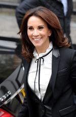 ANDREA MCLEAN Leaves ITV Loose Women Studios in London 04/18/2016