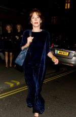 ANN FRIEL Leaves Chiltern Firehouse London 04/23/2016