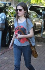 ANNA KENDRICK at Alfred Coffee & Kitchen in West Hollywood 03/31/2016