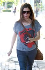 ANNA KENDRICK at Alfred Coffee & Kitchen in West Hollywood 03/31/2016