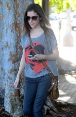 ANNA KENDRICK at Alfred Coffee & Kitchen in West Hollywood 03/31/2016