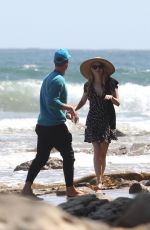 ANNABELLE WALLIS on the Beach in Malibu 04/24/2016
