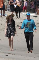 ANNABELLE WALLIS on the Beach in Malibu 04/24/2016