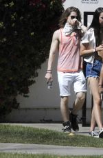 ARIEL WINTER in Bikini Top and Daisy Duke Leaving a Hotel at Coachella 04/23/2016