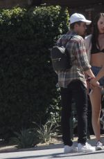 ARIEL WINTER in Bikini Top and Daisy Duke Leaving a Hotel at Coachella 04/23/2016