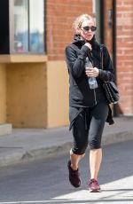 ASHLEE SIMPSON Leaves a Gym in Los Angeles 04/18/2016