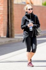 ASHLEE SIMPSON Leaves a Gym in Los Angeles 04/18/2016