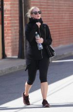 ASHLEE SIMPSON Leaves a Gym in Los Angeles 04/18/2016