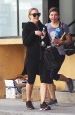 ASHLEE SIMPSON Leaves a Gym in Los Angeles 04/22/2016