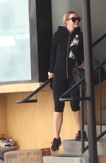 ASHLEE SIMPSON Leaves a Gym in Los Angeles 04/22/2016