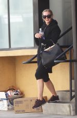 ASHLEE SIMPSON Leaves a Gym in Los Angeles 04/22/2016
