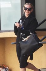 ASHLEE SIMPSON Leaves a Gym in Los Angeles 04/22/2016