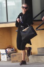 ASHLEE SIMPSON Leaves a Gym in Los Angeles 04/22/2016