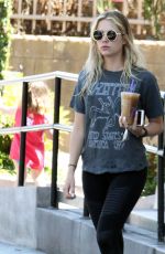 ASHLEY BENSON Out and About in West Hollywood 04/19/2016