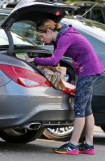 ASHLEY GREENE Shopping Groceries at Bristol Farms in Beverly Hills 04/11/2016