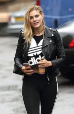 ASHLEY JAMES Out and About in London 04/22/2016