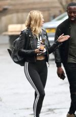 ASHLEY JAMES Out and About in London 04/22/2016