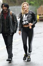 ASHLEY JAMES Out and About in London 04/22/2016