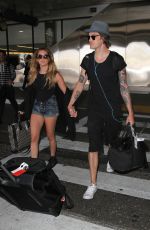 ASHLEY TISDALE at Los Angeles International Airport 04/25/2016