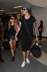 ASHLEY TISDALE at Los Angeles International Airport 04/25/2016