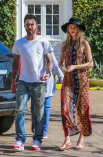 BEHATI PRINSLOO and Adam Levine Out in Pacific Palisades 03/28/2016