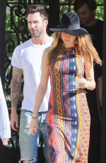 BEHATI PRINSLOO and Adam Levine Out in Pacific Palisades 03/28/2016