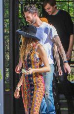 BEHATI PRINSLOO and Adam Levine Out in Pacific Palisades 03/28/2016