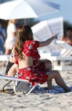 BELLA and DANI THORNE at a Beach in Miami 04/07/2016