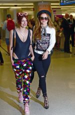 BELLA and DANI THORNE at LAX Airport in Los Angeles 04/06/2016