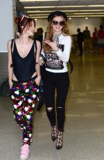 BELLA and DANI THORNE at LAX Airport in Los Angeles 04/06/2016