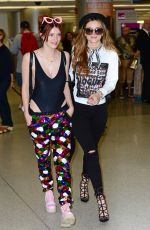 BELLA and DANI THORNE at LAX Airport in Los Angeles 04/06/2016