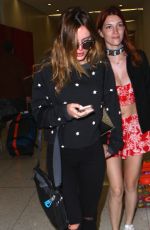 BELLA and DANI THORNE at Los Angeles International Airport 04/08/2016