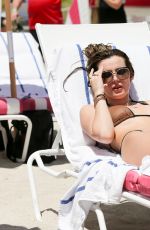 BELLA and DANI THORNE in Bikinis on the Beach in Miami 04/08/2016