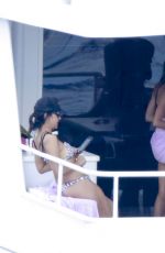 BELLA HADID in Swimsuit at a Boat in St. Barts 04/02/2016