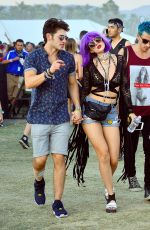 BELLA THORNE at Coachella Valley Music and Arts Festival, Day Three, 04/17/2016