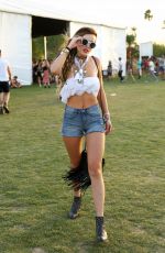 BELLA THORNE at Coachella Valley Music and Arts Festival in Indio 04/15/2016