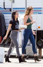 BELLA THORNE on the Set of 