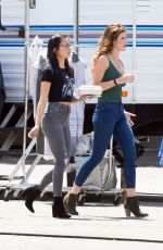 BELLA THORNE on the Set of 