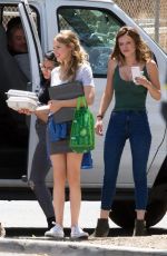 BELLA THORNE on the Set of 