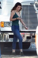 BELLA THORNE on the Set of 