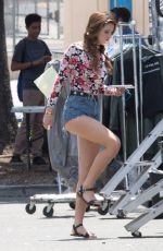 BELLA THORNE on the Set of 