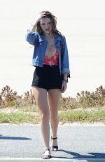 BELLA THORNE on the Set of 