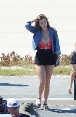 BELLA THORNE on the Set of 